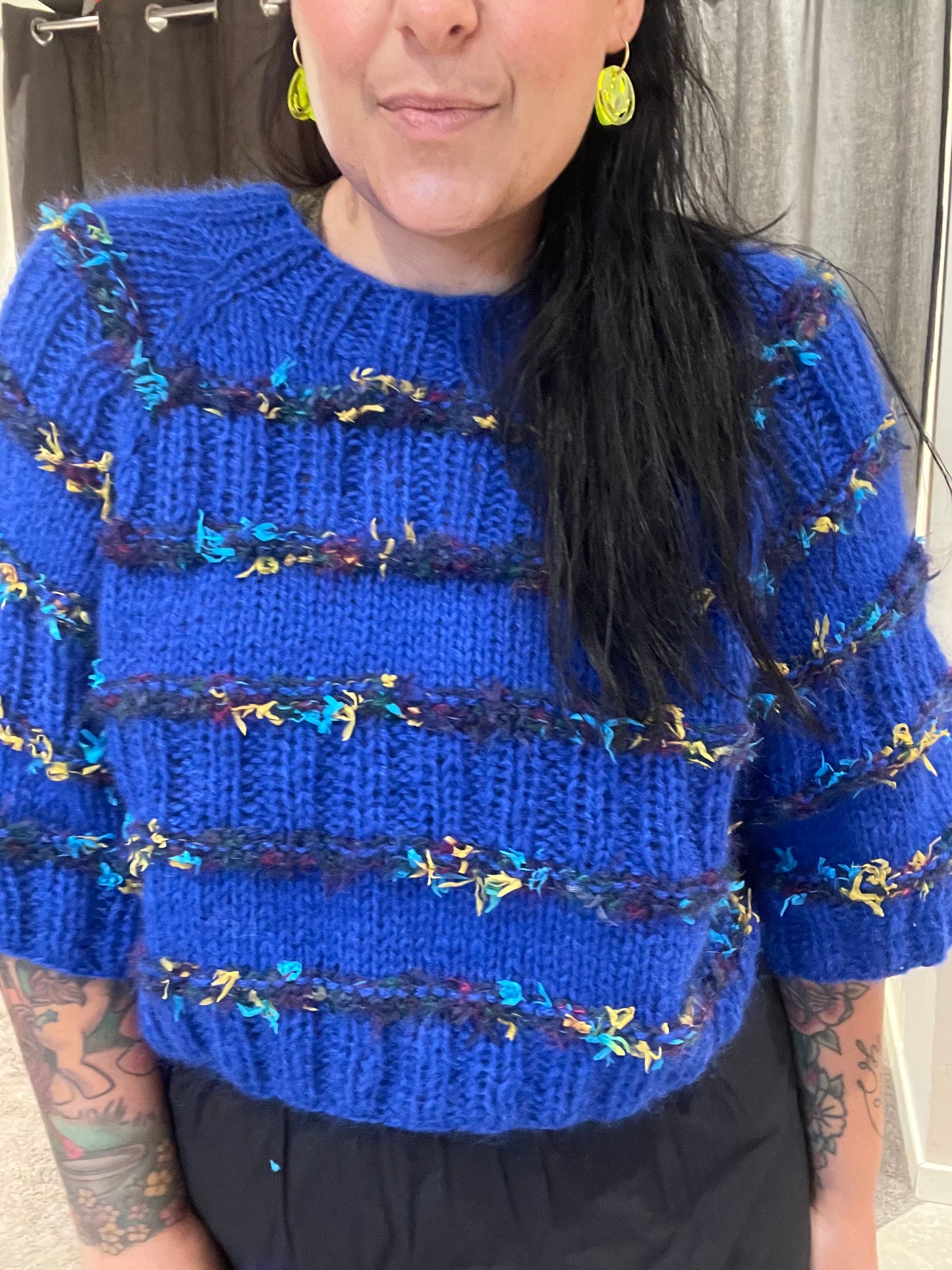 Blue Wave Sweater - Voksen (dansk)