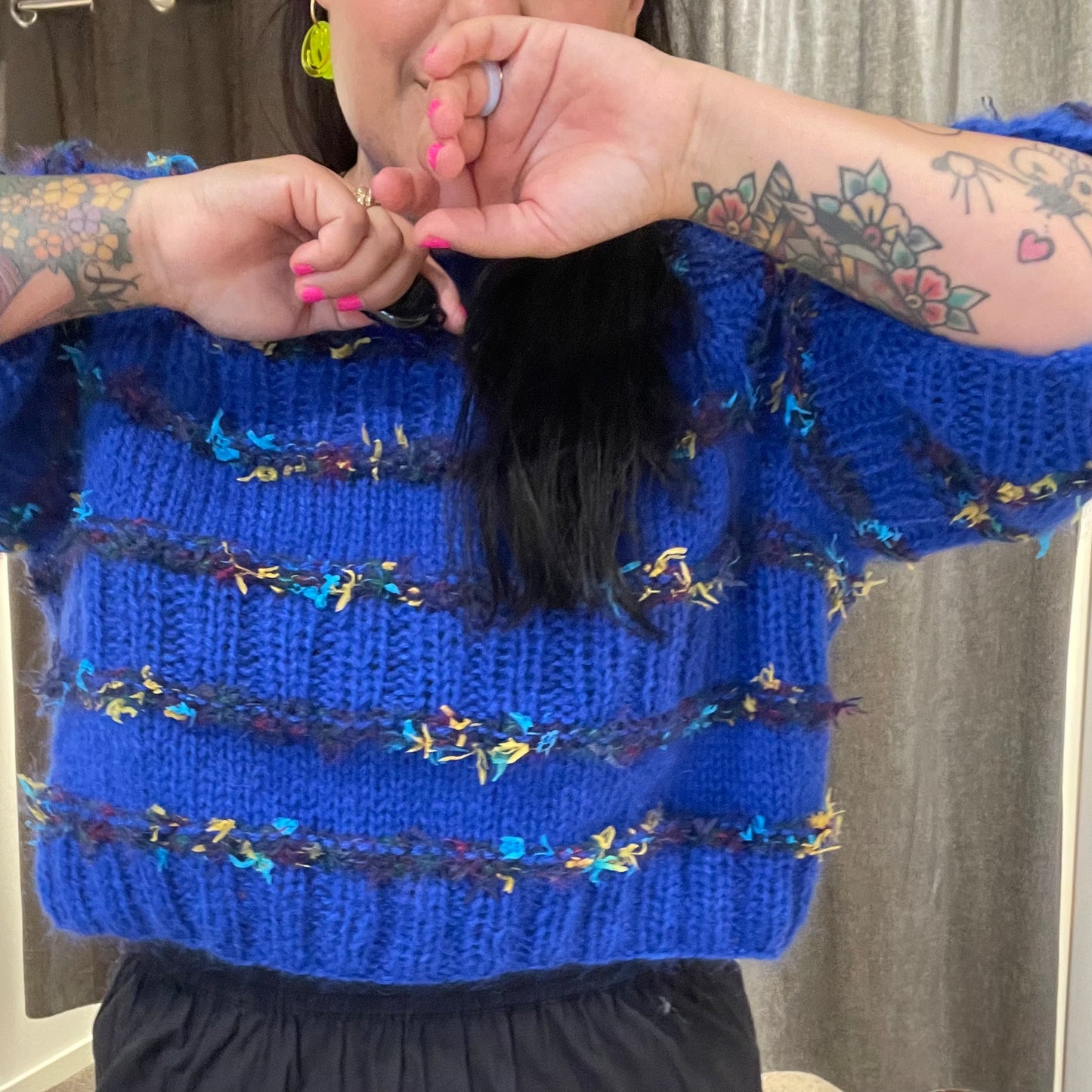 Blue Wave Sweater - Voksen (dansk)