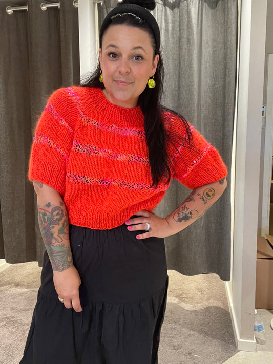 Pinstriped Party Tee - Voksen (dansk)