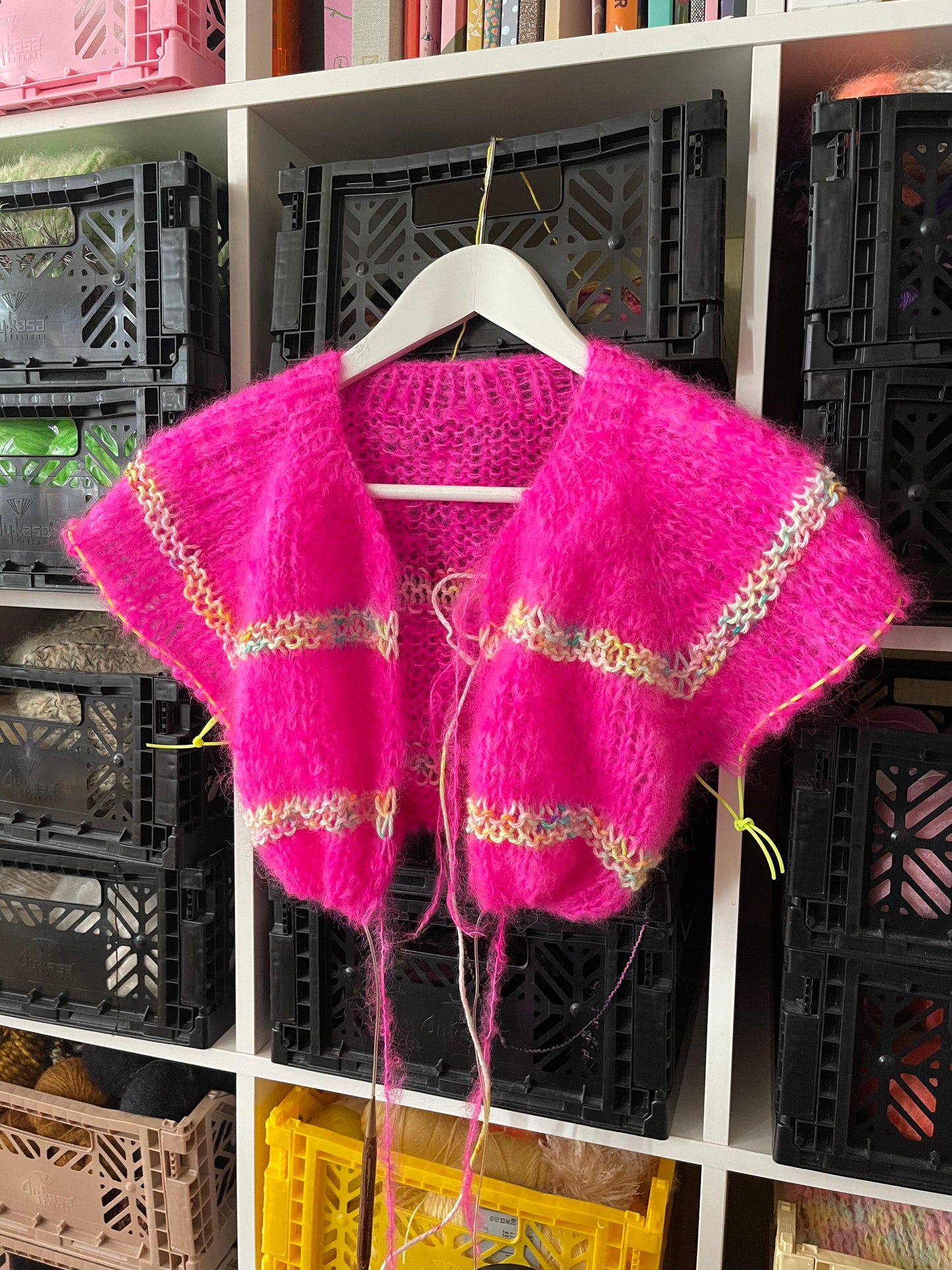 Flaming Flamingo Cardigan - Adult (english)