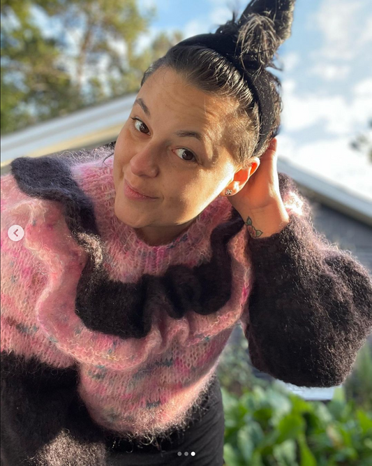 Dbl Frill Mohair Sweater - Voksen (dansk)